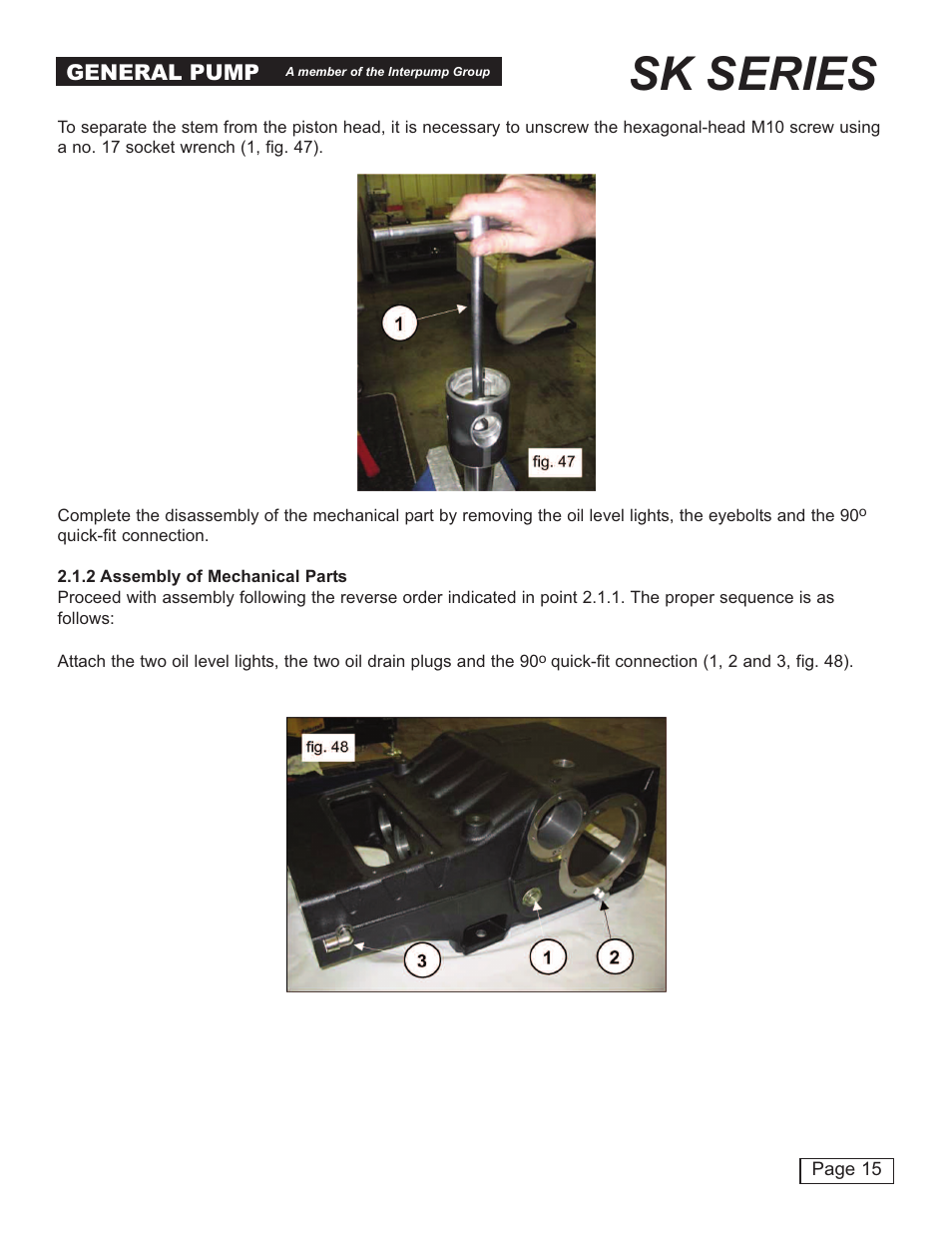 Sk series | General Pump SK Repair Manual User Manual | Page 15 / 44