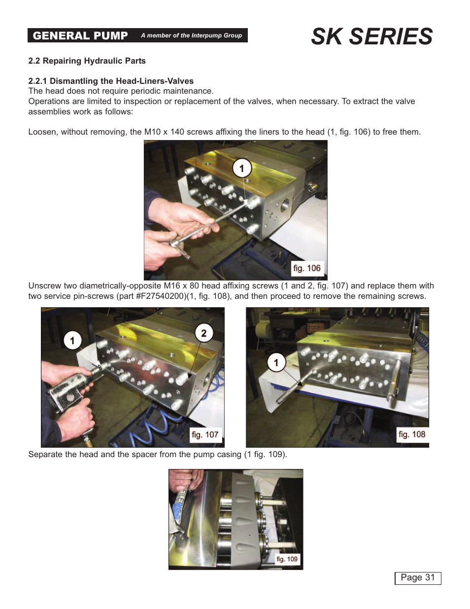 Sk series | General Pump SK Repair Manual User Manual | Page 31 / 44