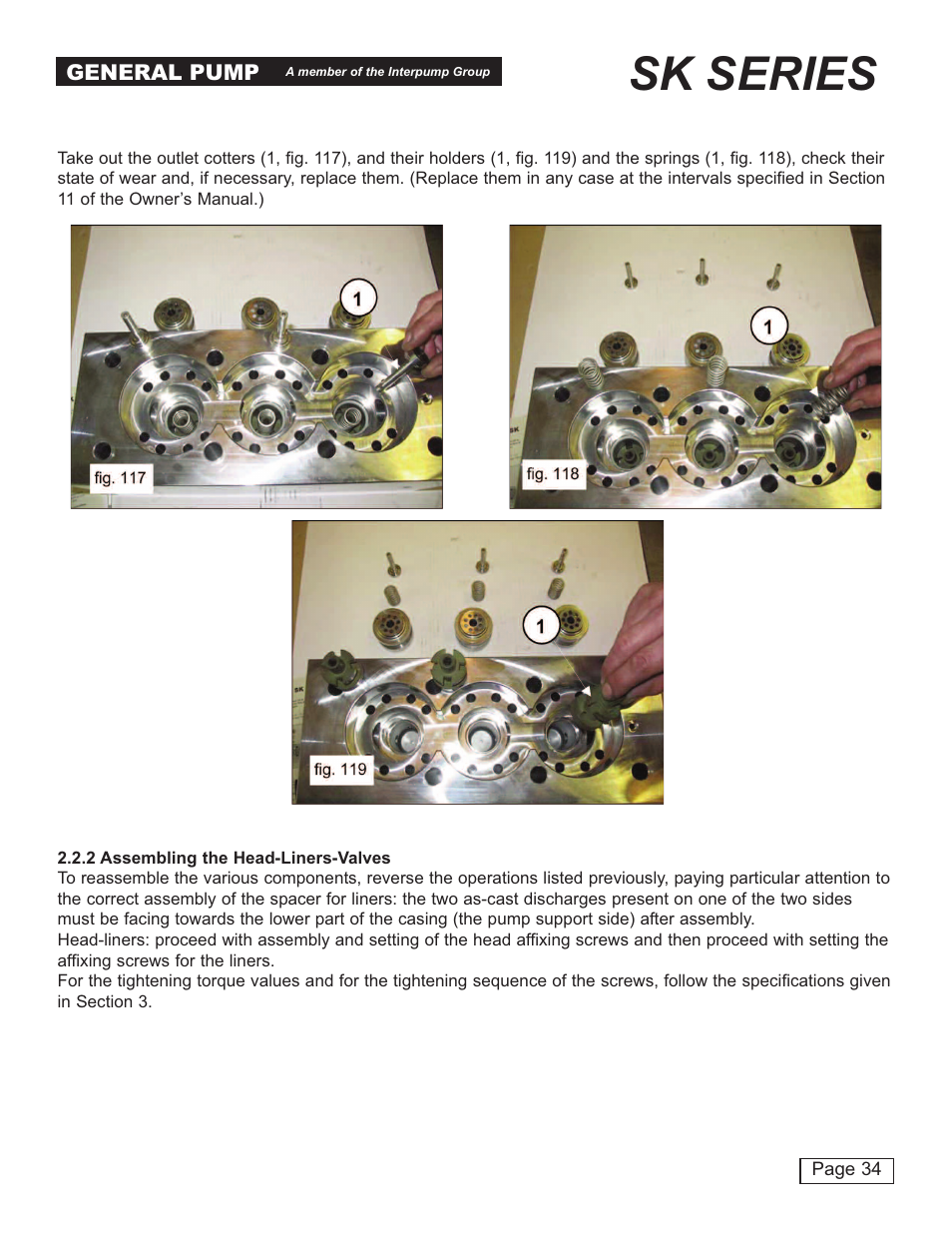 Sk series | General Pump SK Repair Manual User Manual | Page 34 / 44