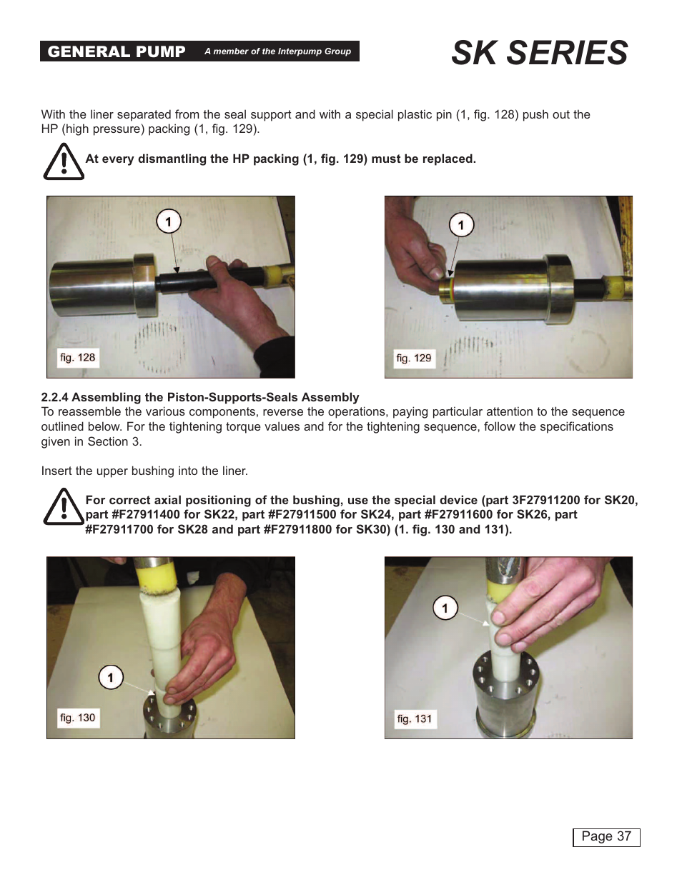 Sk series | General Pump SK Repair Manual User Manual | Page 37 / 44