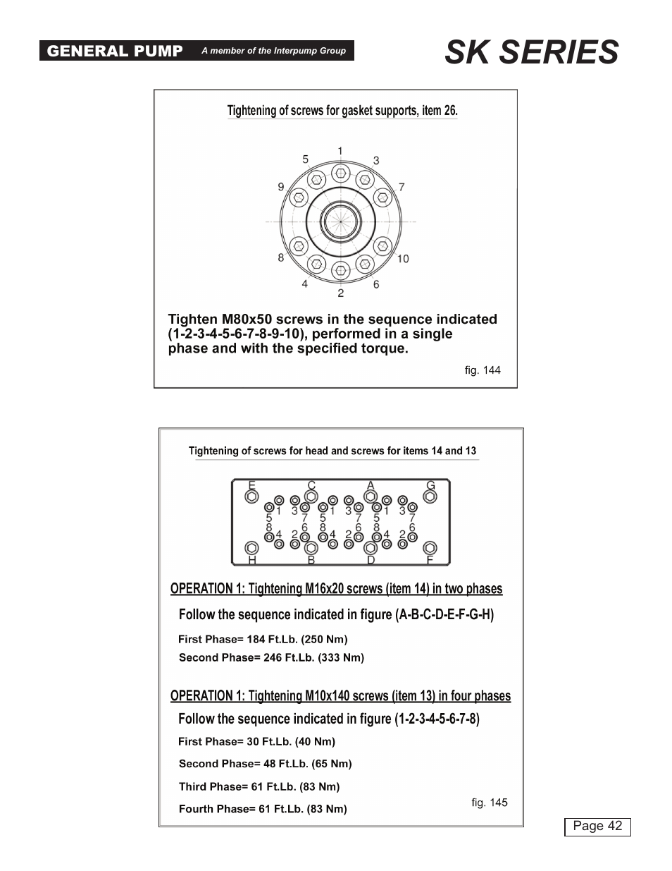 Sk series | General Pump SK Repair Manual User Manual | Page 42 / 44