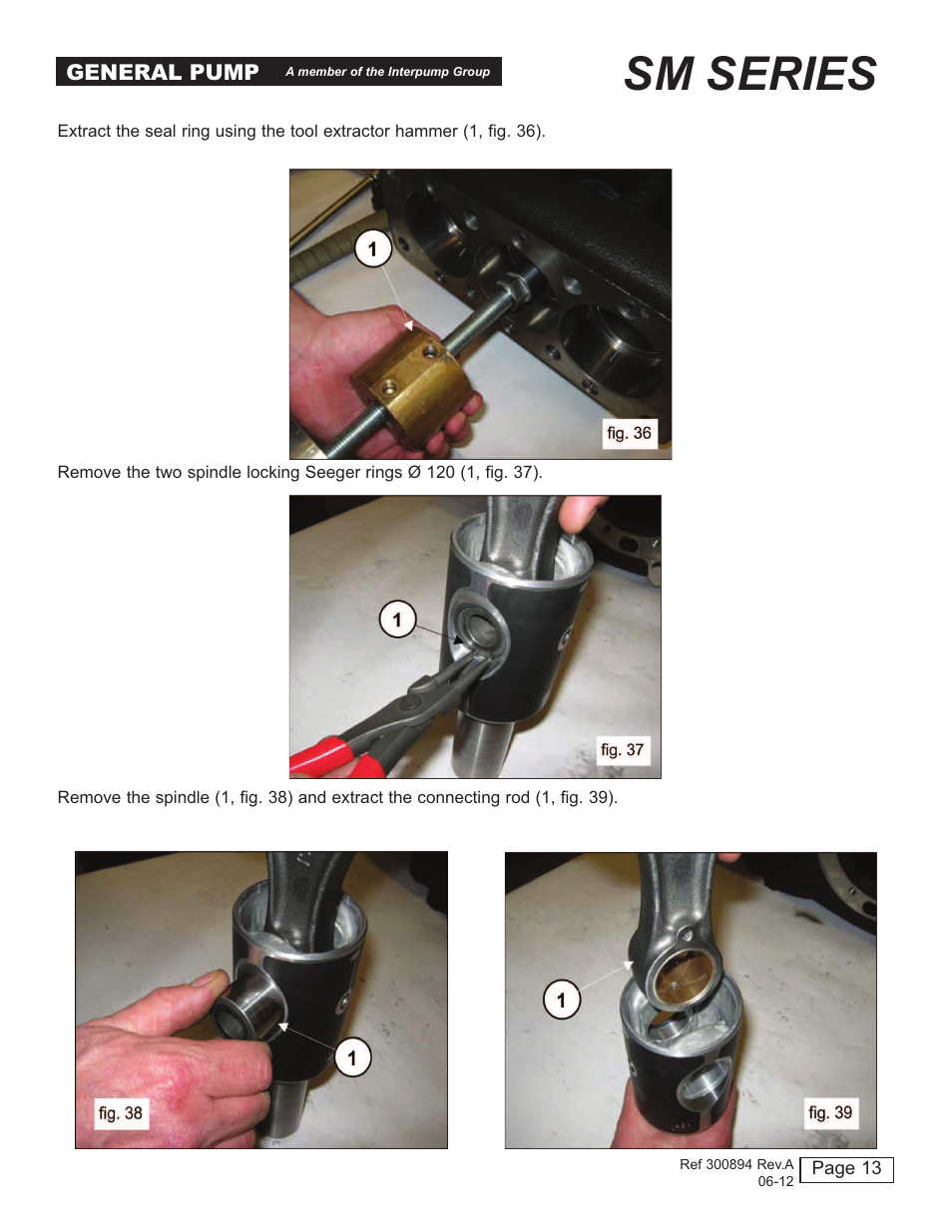 Sm series | General Pump SM Repair Manual User Manual | Page 13 / 41