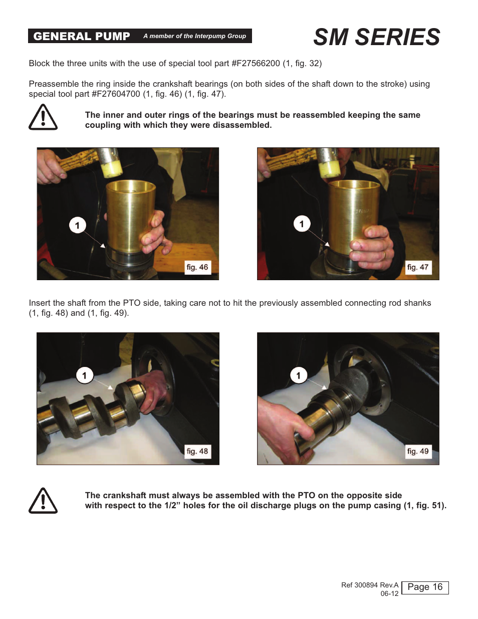 Sm series | General Pump SM Repair Manual User Manual | Page 16 / 41