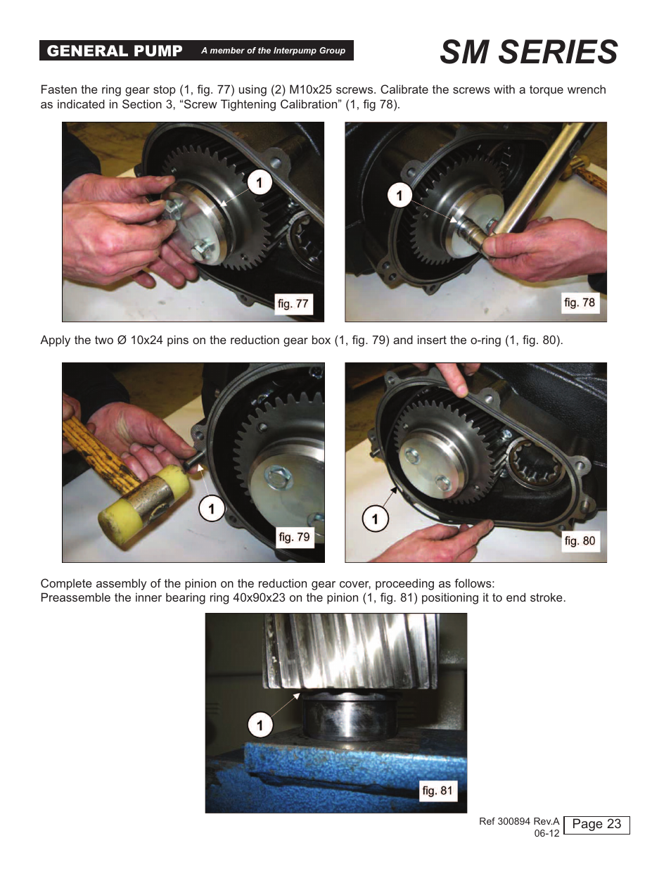 Sm series | General Pump SM Repair Manual User Manual | Page 23 / 41