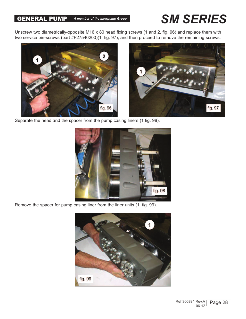 Sm series | General Pump SM Repair Manual User Manual | Page 28 / 41