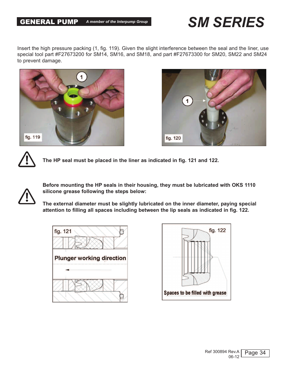 Sm series | General Pump SM Repair Manual User Manual | Page 34 / 41