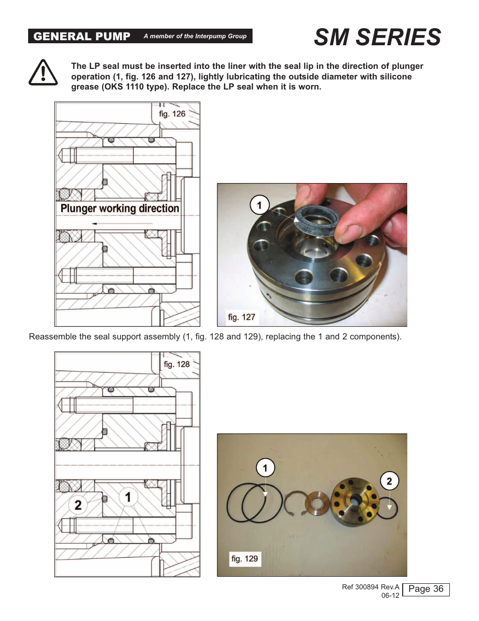 Sm series | General Pump SM Repair Manual User Manual | Page 36 / 41