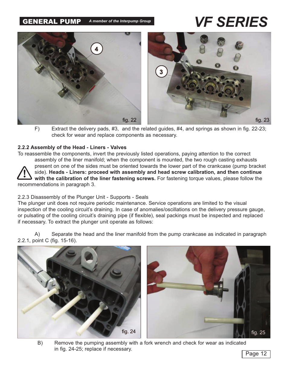 Vf series | General Pump VF Repair Manual User Manual | Page 12 / 21
