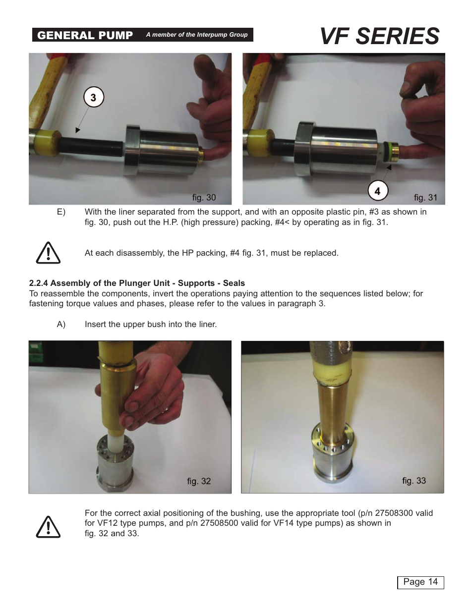 Vf series | General Pump VF Repair Manual User Manual | Page 14 / 21