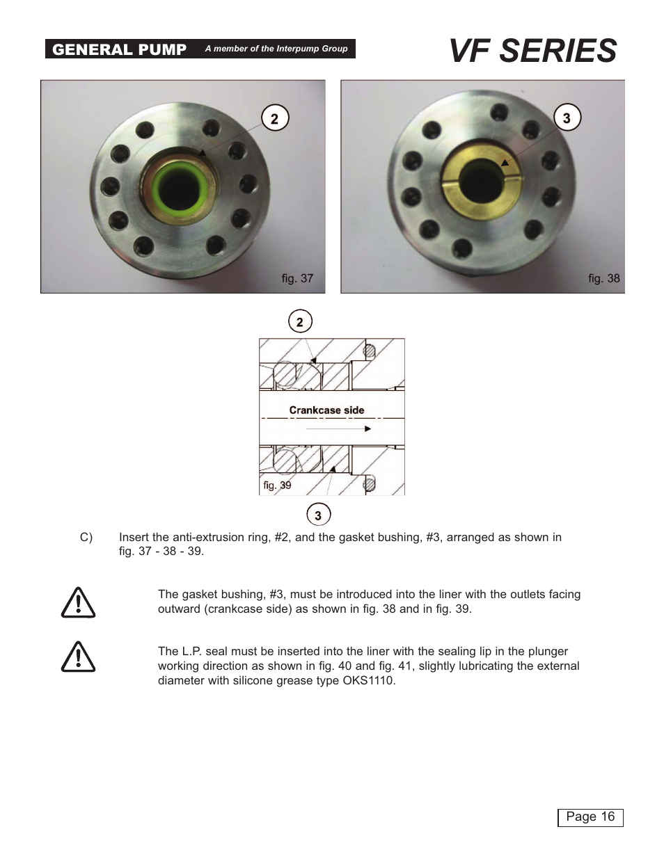 Vf series | General Pump VF Repair Manual User Manual | Page 16 / 21