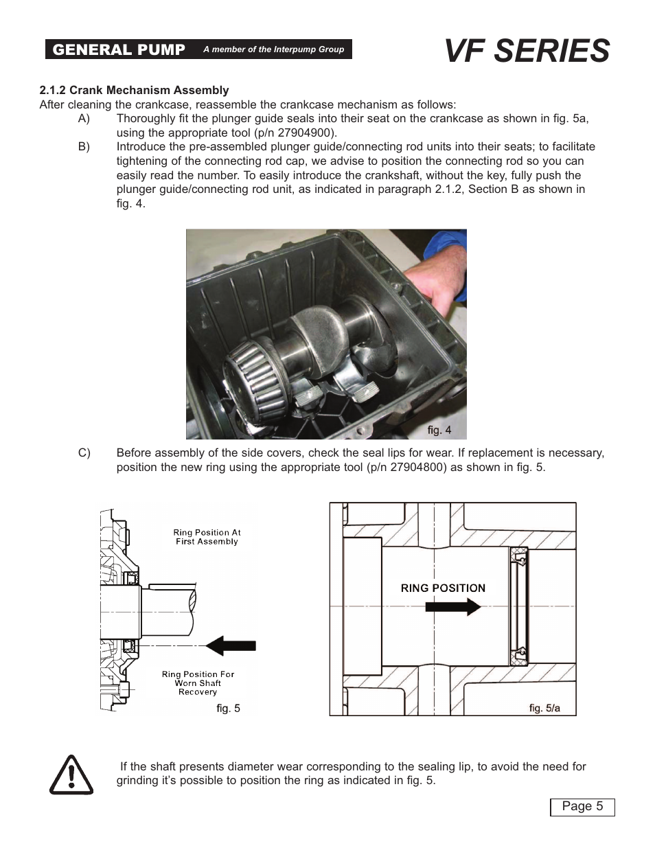 Vf series | General Pump VF Repair Manual User Manual | Page 5 / 21