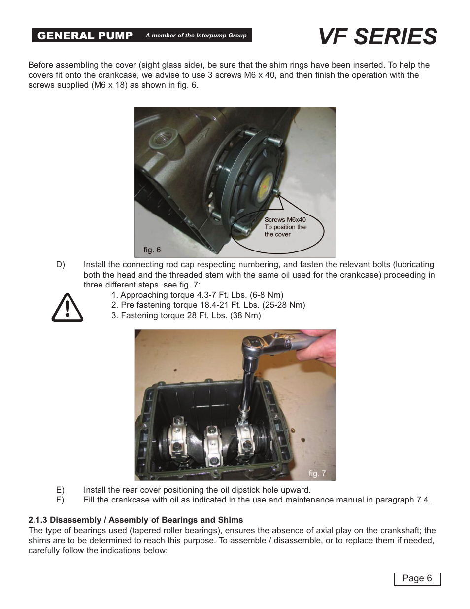 Vf series | General Pump VF Repair Manual User Manual | Page 6 / 21