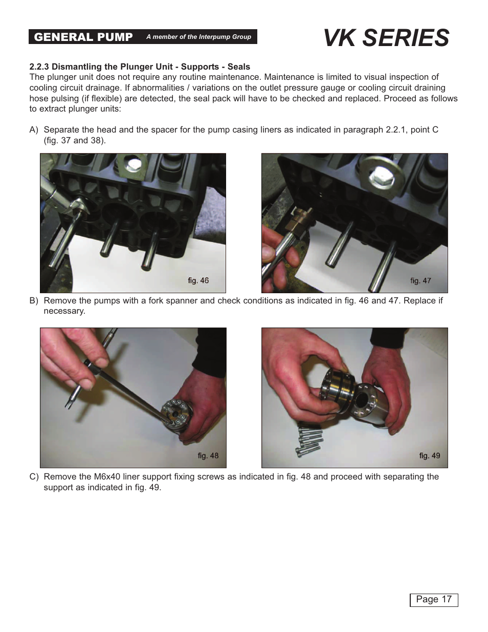 Vk series | General Pump VK Repair Manual User Manual | Page 17 / 24