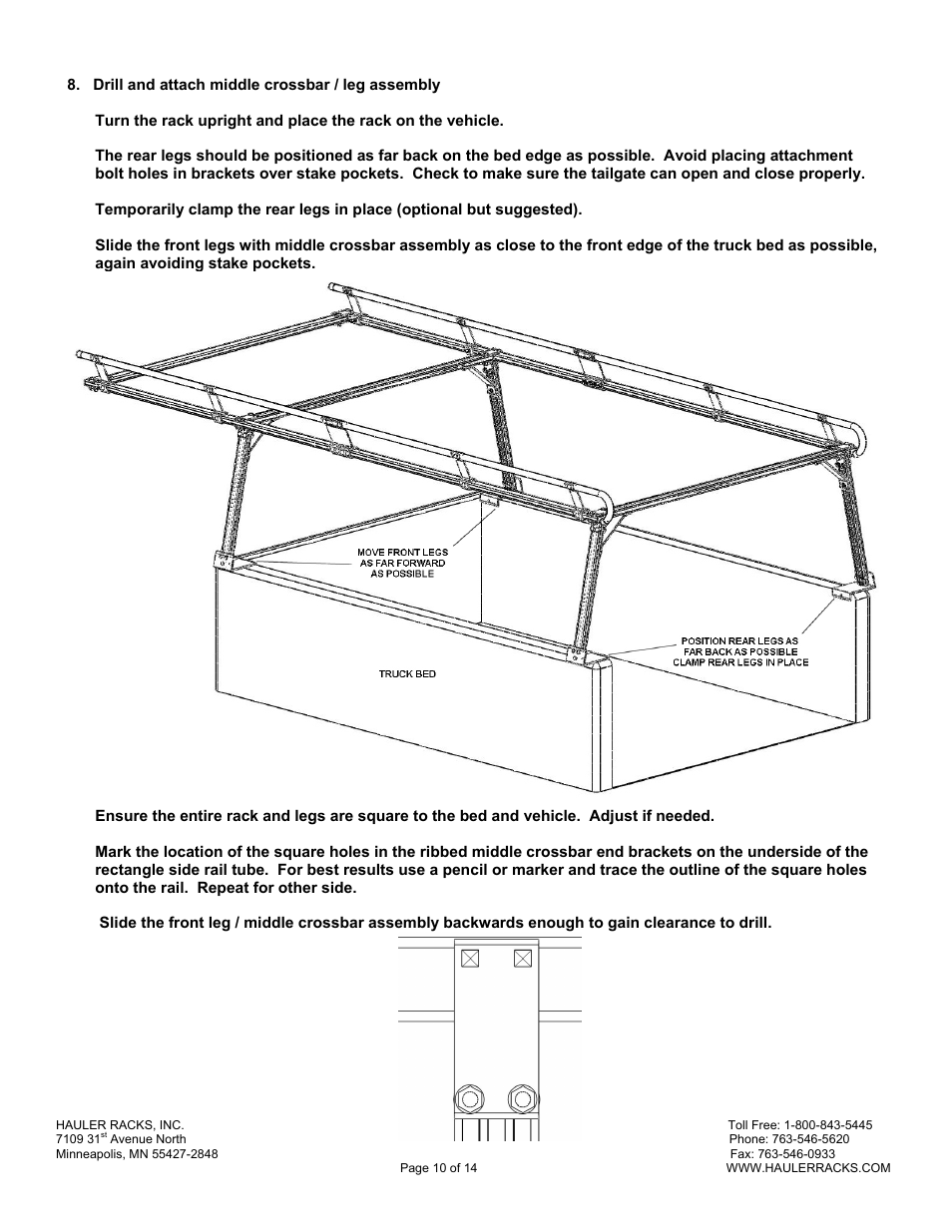 Hauler Racks C-12 SERIES RACKS User Manual | Page 10 / 14