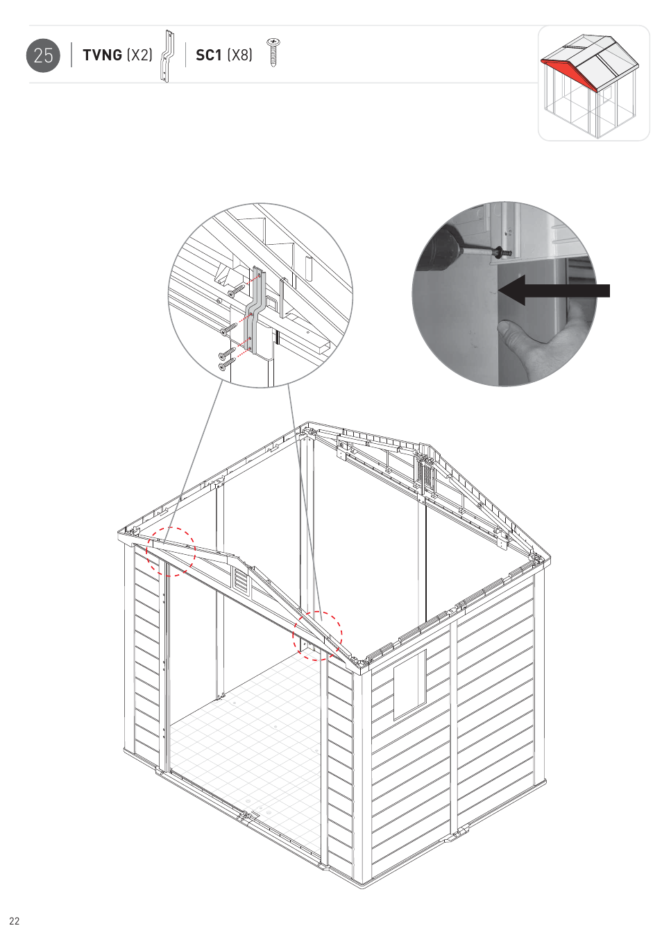 Keter Infinity 8X6 NG User Manual | Page 24 / 60