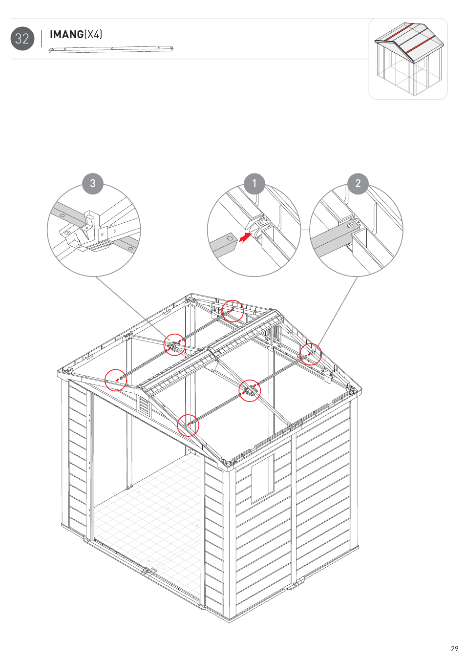 Keter Infinity 8X6 NG User Manual | Page 31 / 60