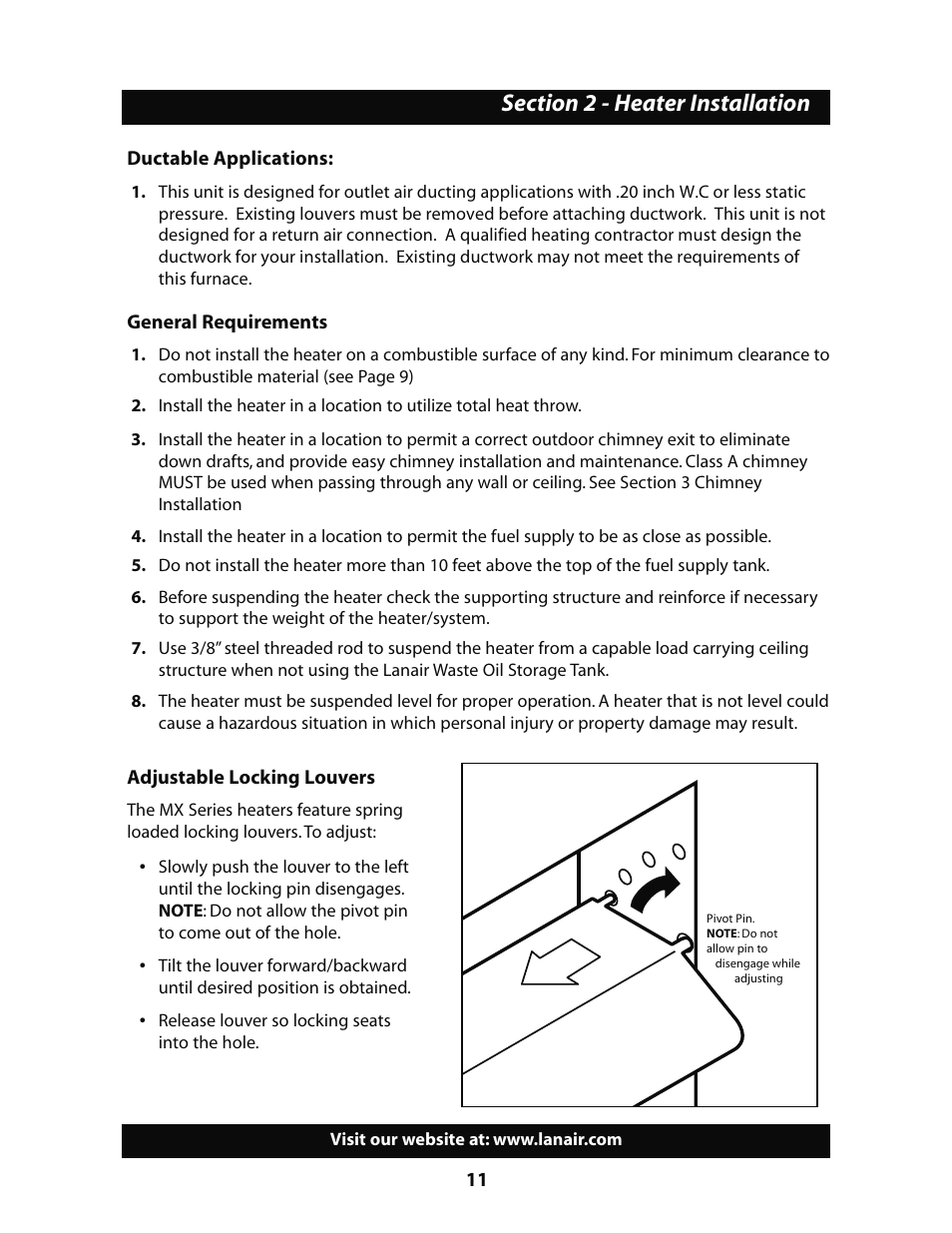 Lanair MXD200 User Manual | Page 13 / 56