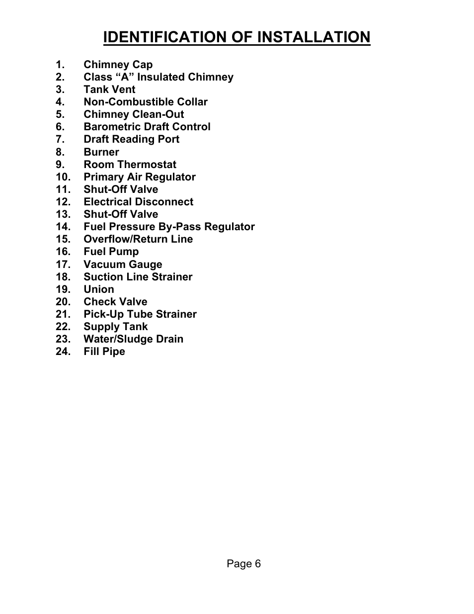 Identification of installation | Lanair HI140i User Manual | Page 7 / 90