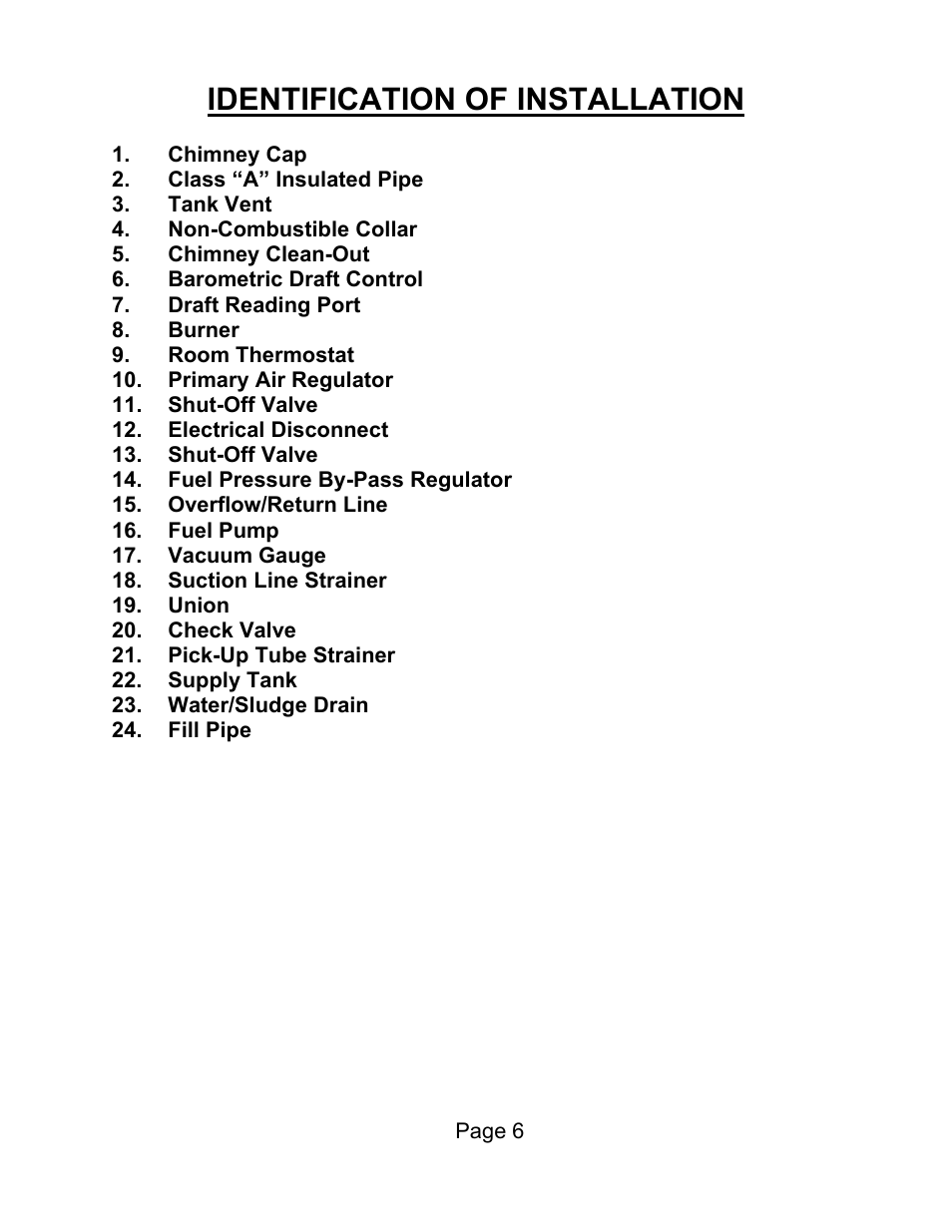 Identification of installation | Lanair HI140i User Manual | Page 86 / 90