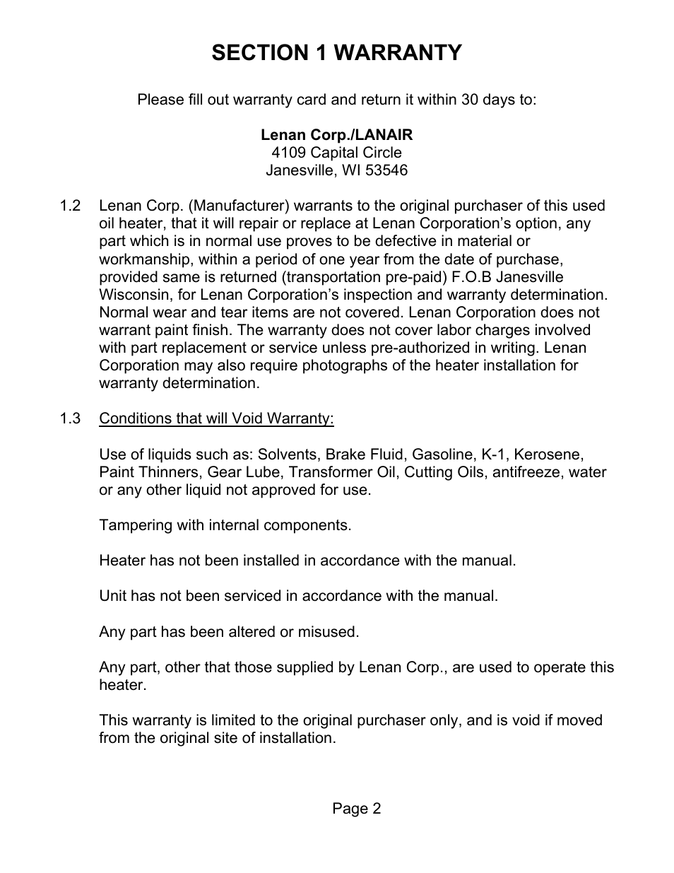 Lanair HI320 User Manual | Page 3 / 88