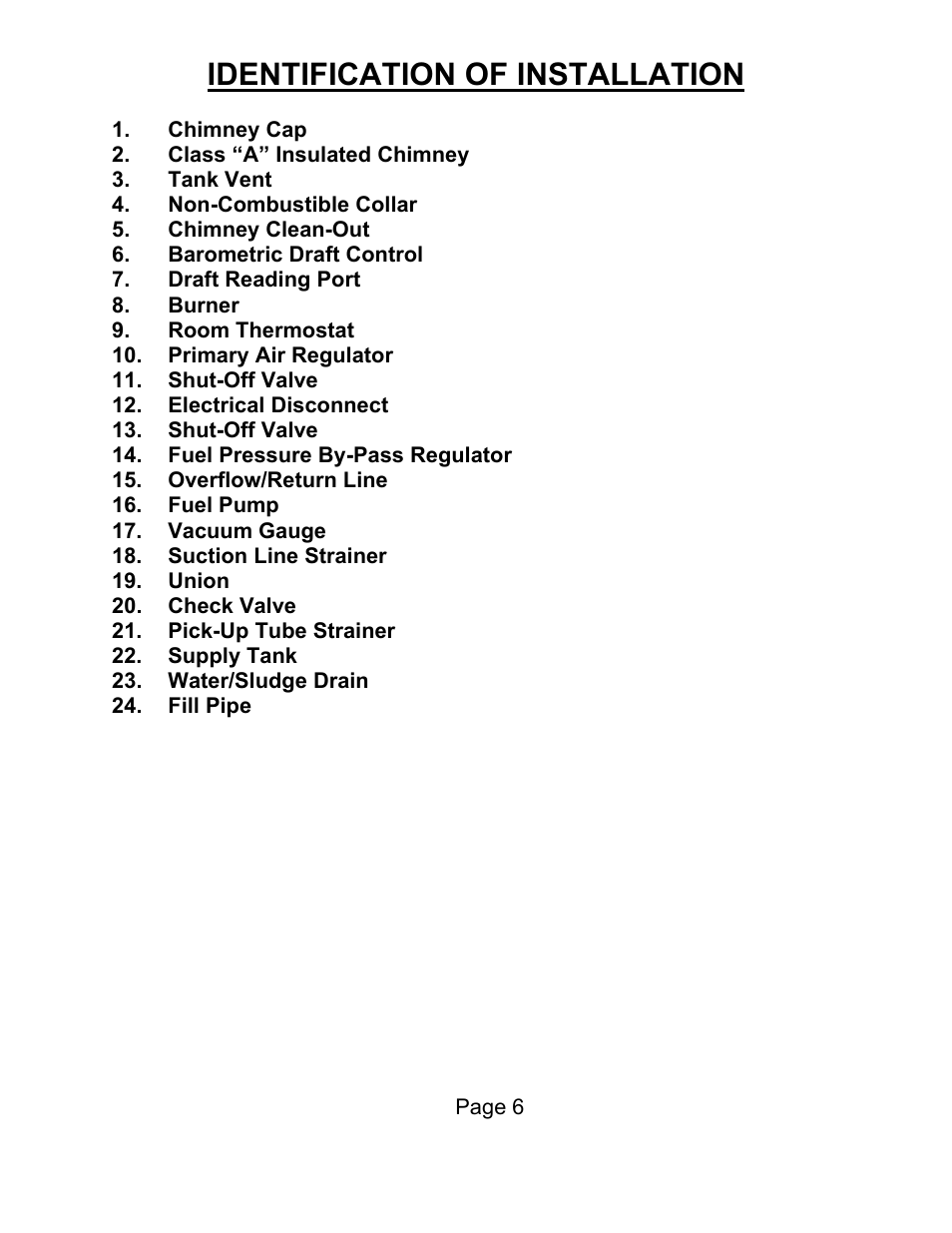 Identification of installation | Lanair HI320 User Manual | Page 7 / 88