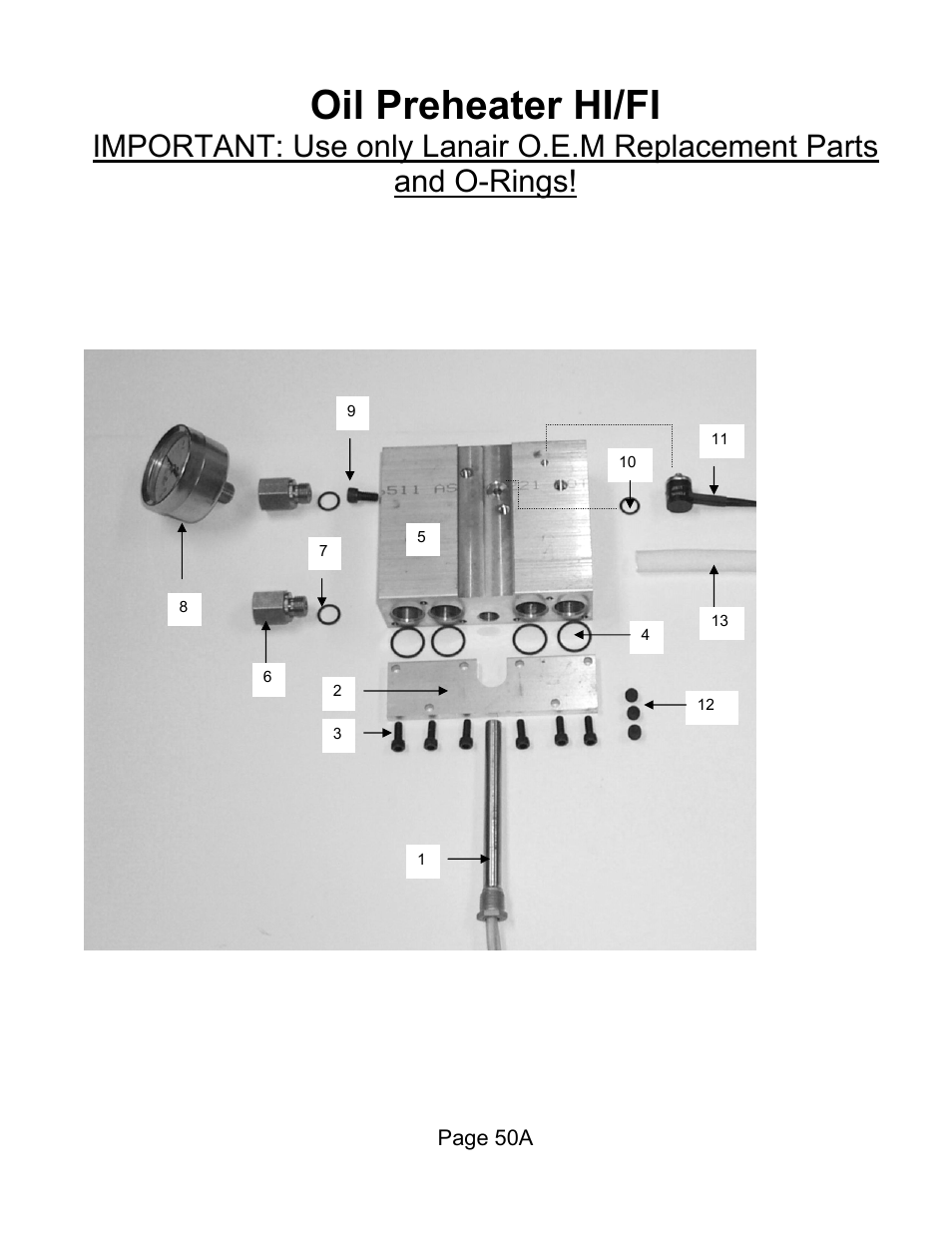 Oil preheater hi/fi | Lanair HI320 User Manual | Page 70 / 88