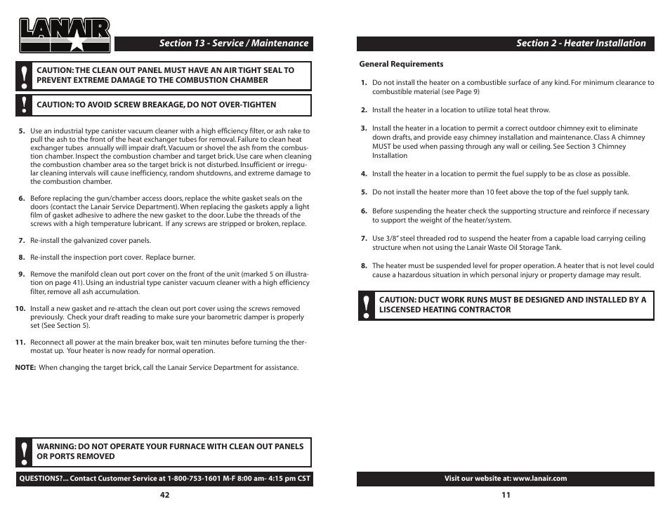 Lanair DHI 300 User Manual | Page 11 / 52
