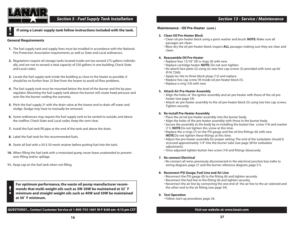 Lanair DHI 300 User Manual | Page 16 / 52
