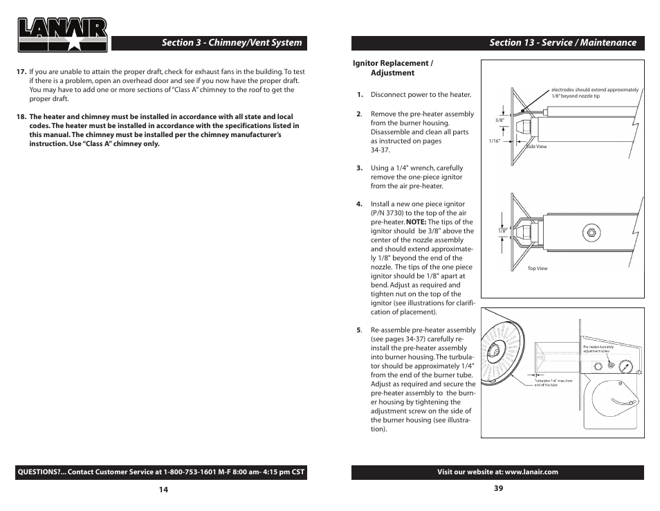 Lanair DHI 300 User Manual | Page 39 / 52