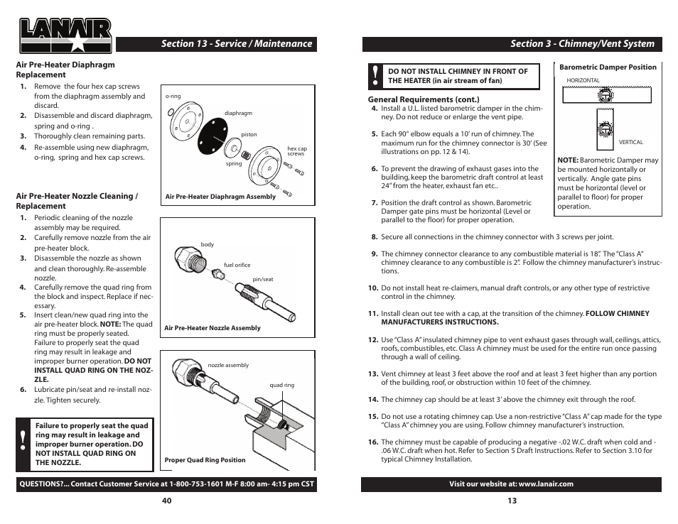 Lanair DHI 300 User Manual | Page 40 / 52