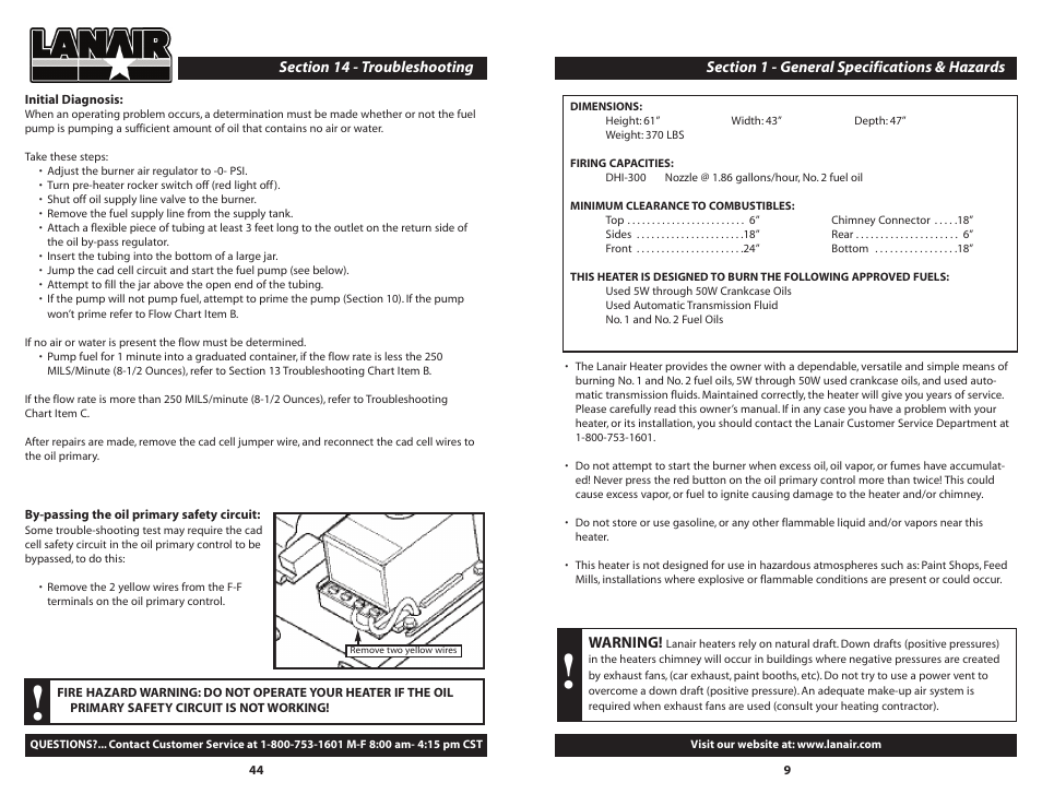 Lanair DHI 300 User Manual | Page 44 / 52