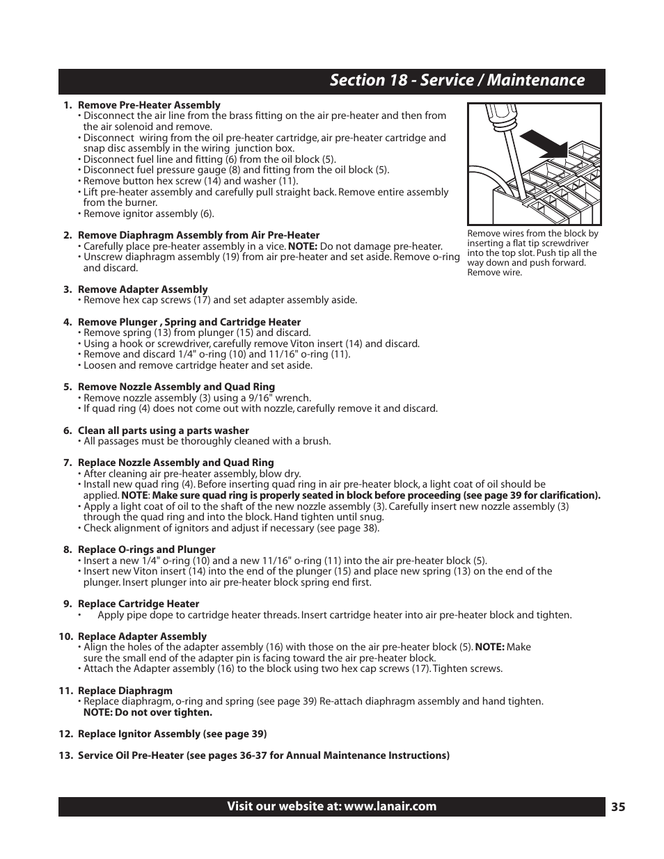 Lanair MXB360 User Manual | Page 35 / 44