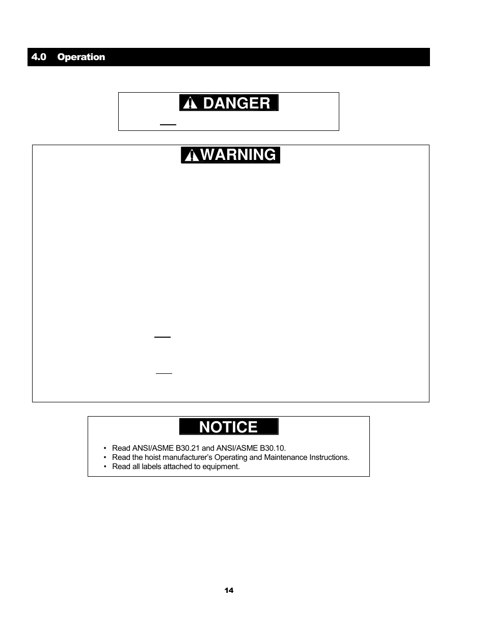Harrington Hoists and Cranes LB Lever Hoist - (L5) User Manual | Page 14 / 64