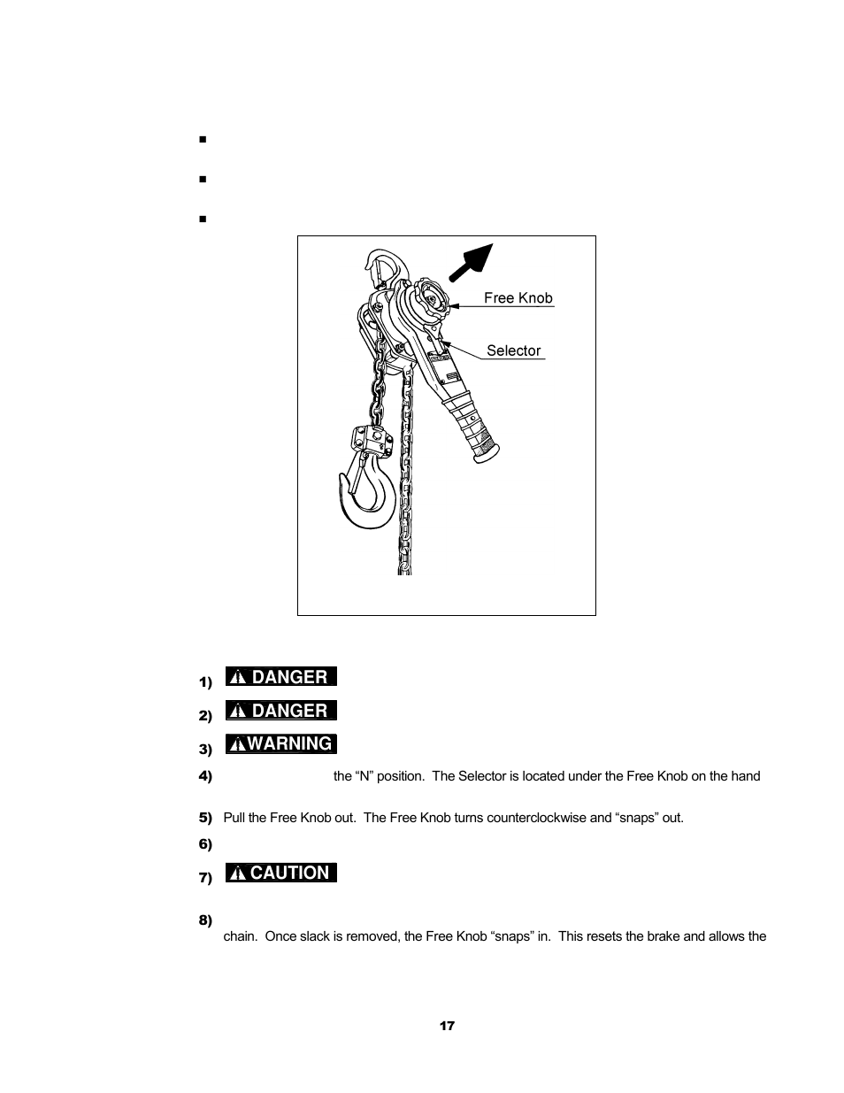 Harrington Hoists and Cranes LB Lever Hoist - (L5) User Manual | Page 17 / 64