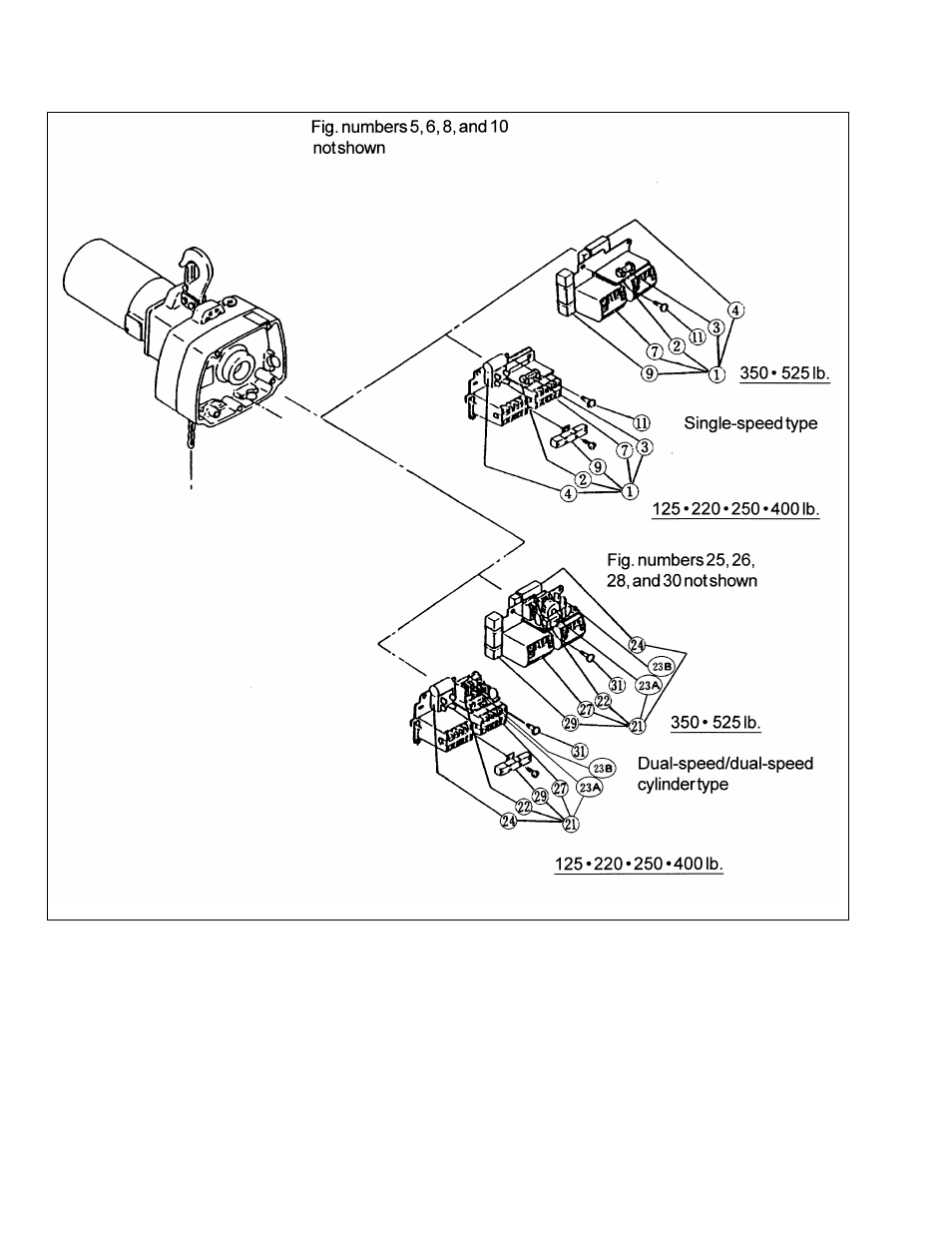 3 electric parts | Harrington Hoists and Cranes ED-DA Hoist - (ED3) User Manual | Page 48 / 52