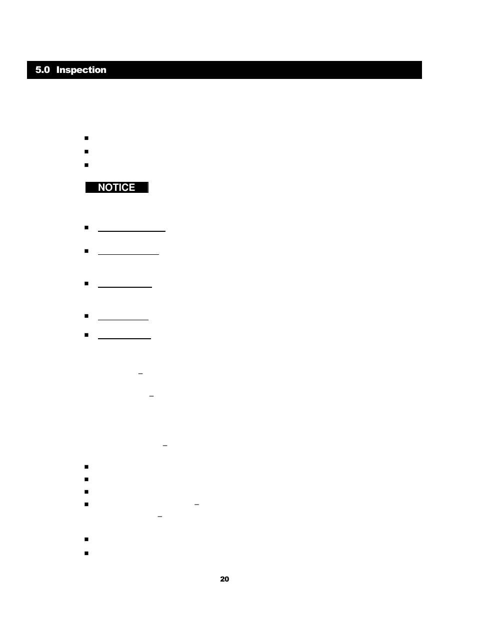 0 inspection 5.1 general, 2 inspection classification | Harrington Hoists and Cranes HPC 500 End Truck User Manual | Page 20 / 32