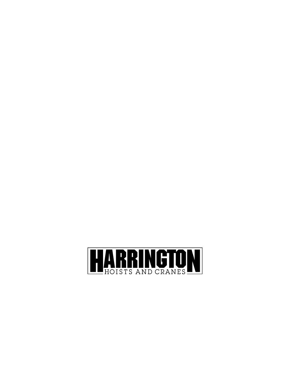 Harrington Hoists and Cranes HPC 500 End Truck User Manual | Page 32 / 32