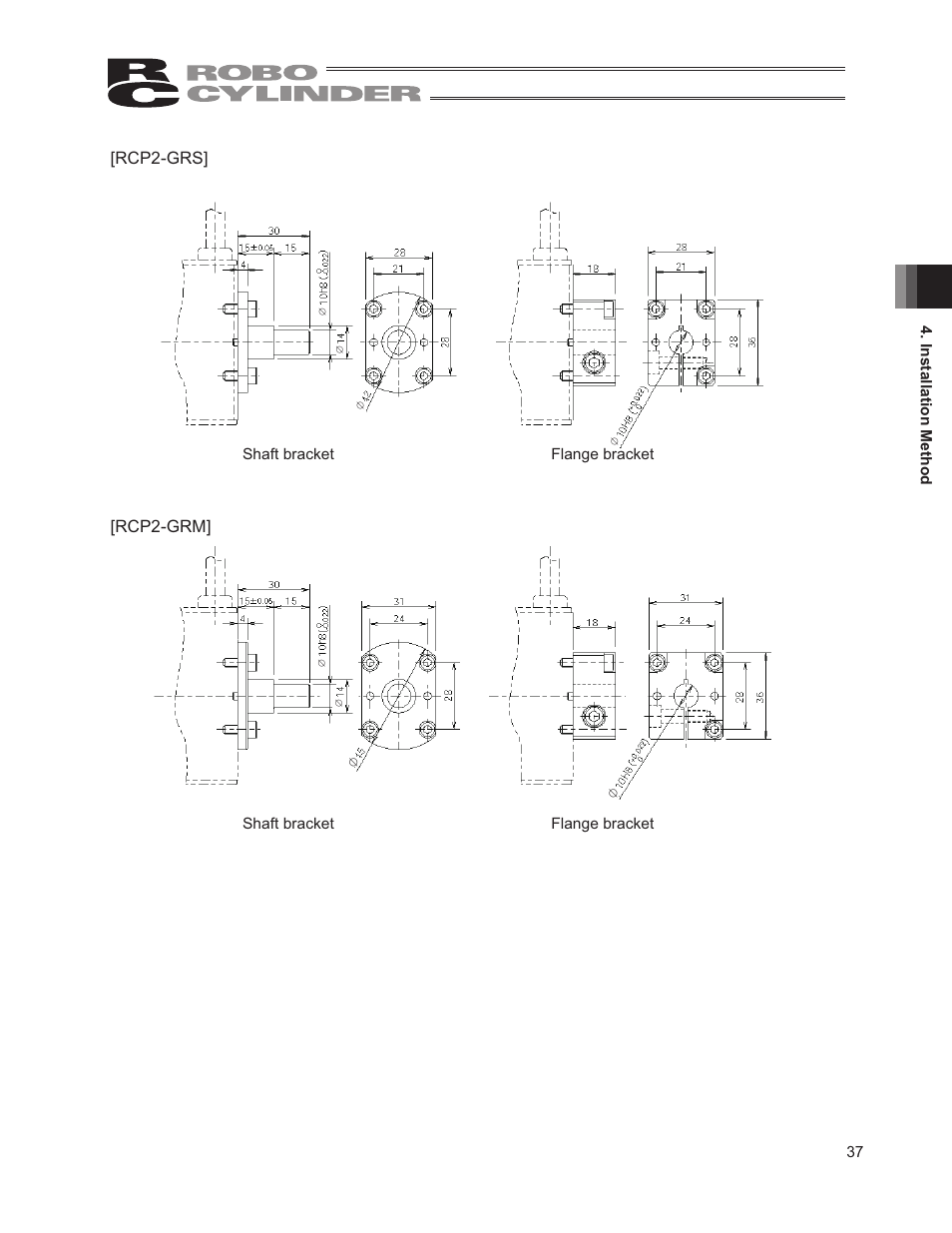 Rcp2-grs, Rcp2-grm | IAI America RCP2W-GRLS User Manual | Page 47 / 130