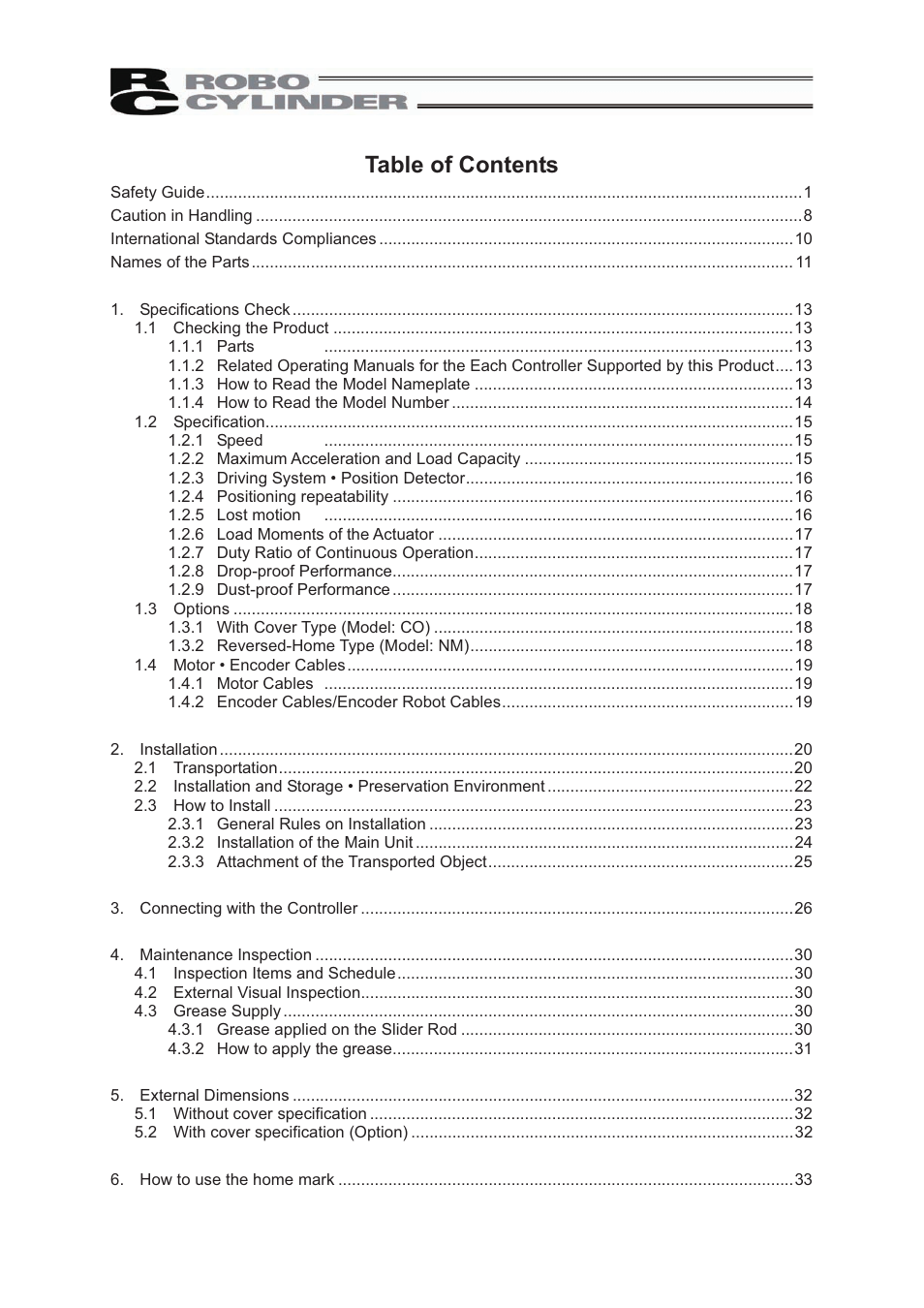 IAI America RCP2W-SA16C User Manual | Page 5 / 46