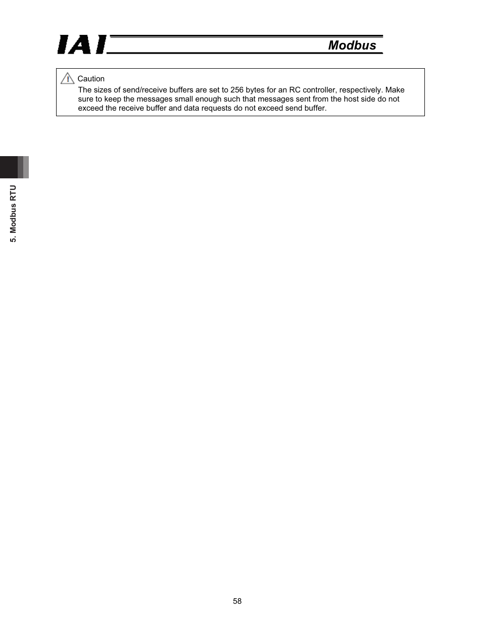 Modbus | IAI America ROBO Cylinder Series User Manual | Page 66 / 328