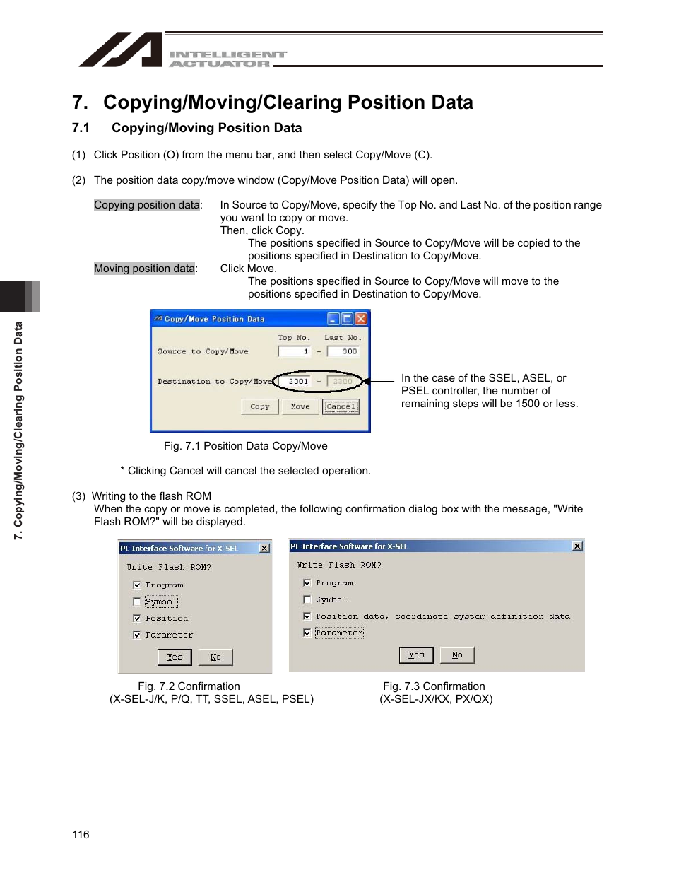 Copying/moving/clearing position data, 1 copying/moving position data | IAI America IA-101-X-USBMW User Manual | Page 124 / 248