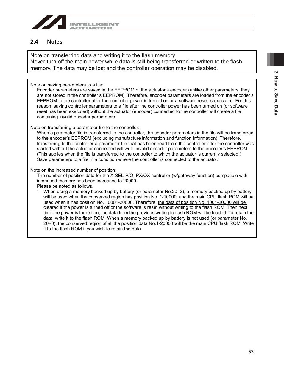 4 notes | IAI America IA-101-X-USBMW User Manual | Page 61 / 248