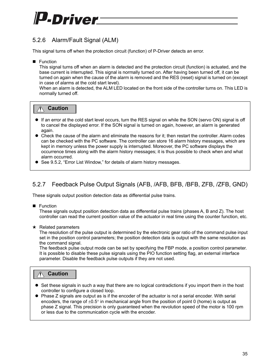 6 alarm/fault signal (alm) | IAI America PDR-101-MW User Manual | Page 45 / 108