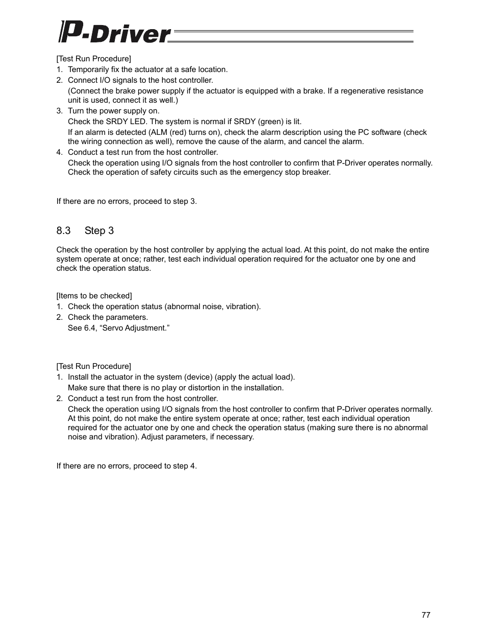 3 step 3 | IAI America PDR-101-MW User Manual | Page 87 / 108