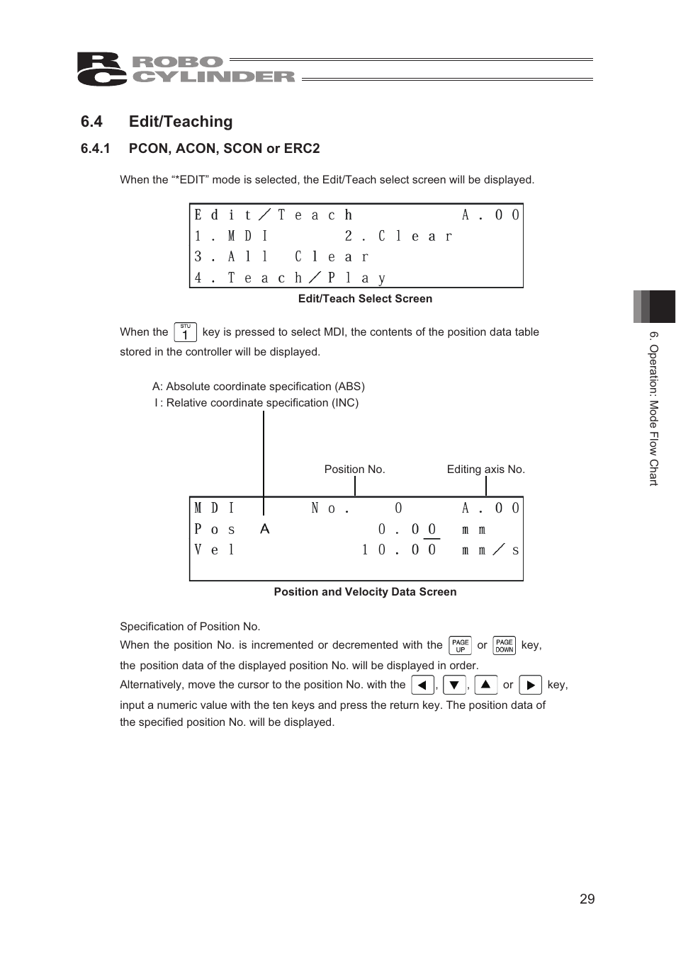 4 edit/teaching | IAI America CON-TG User Manual | Page 39 / 114