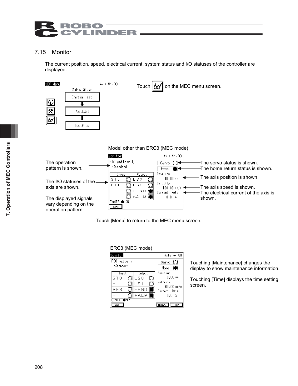 15 monitor | IAI America CON-PG User Manual | Page 214 / 226