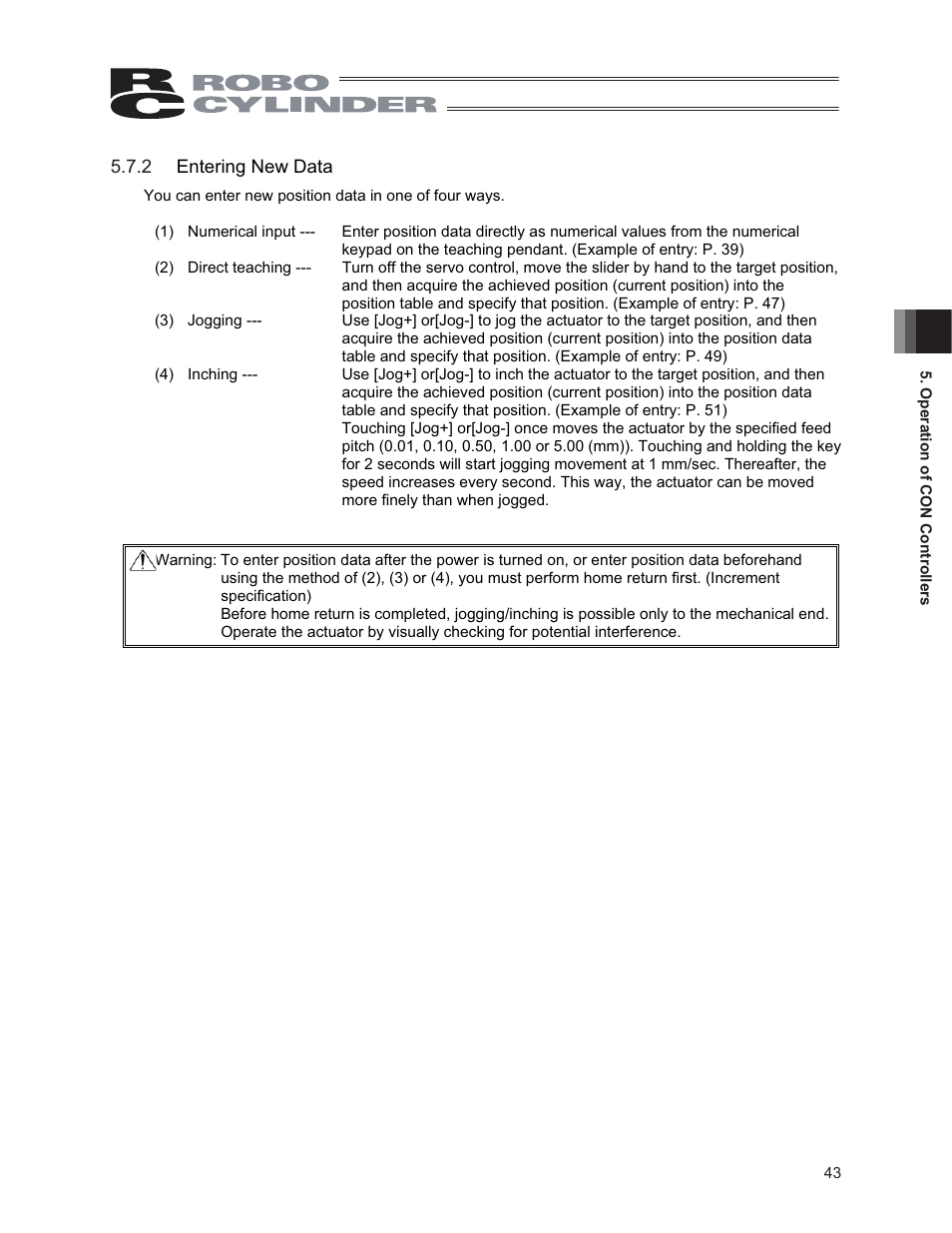 IAI America CON-PG User Manual | Page 49 / 226
