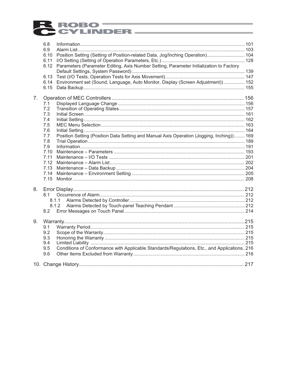 IAI America CON-PG User Manual | Page 6 / 226