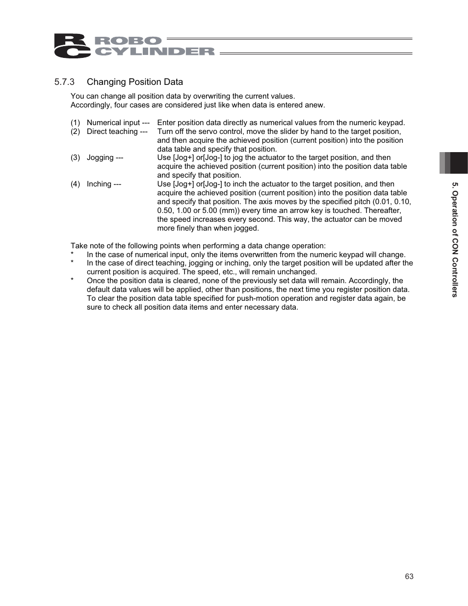 IAI America CON-PG User Manual | Page 69 / 226