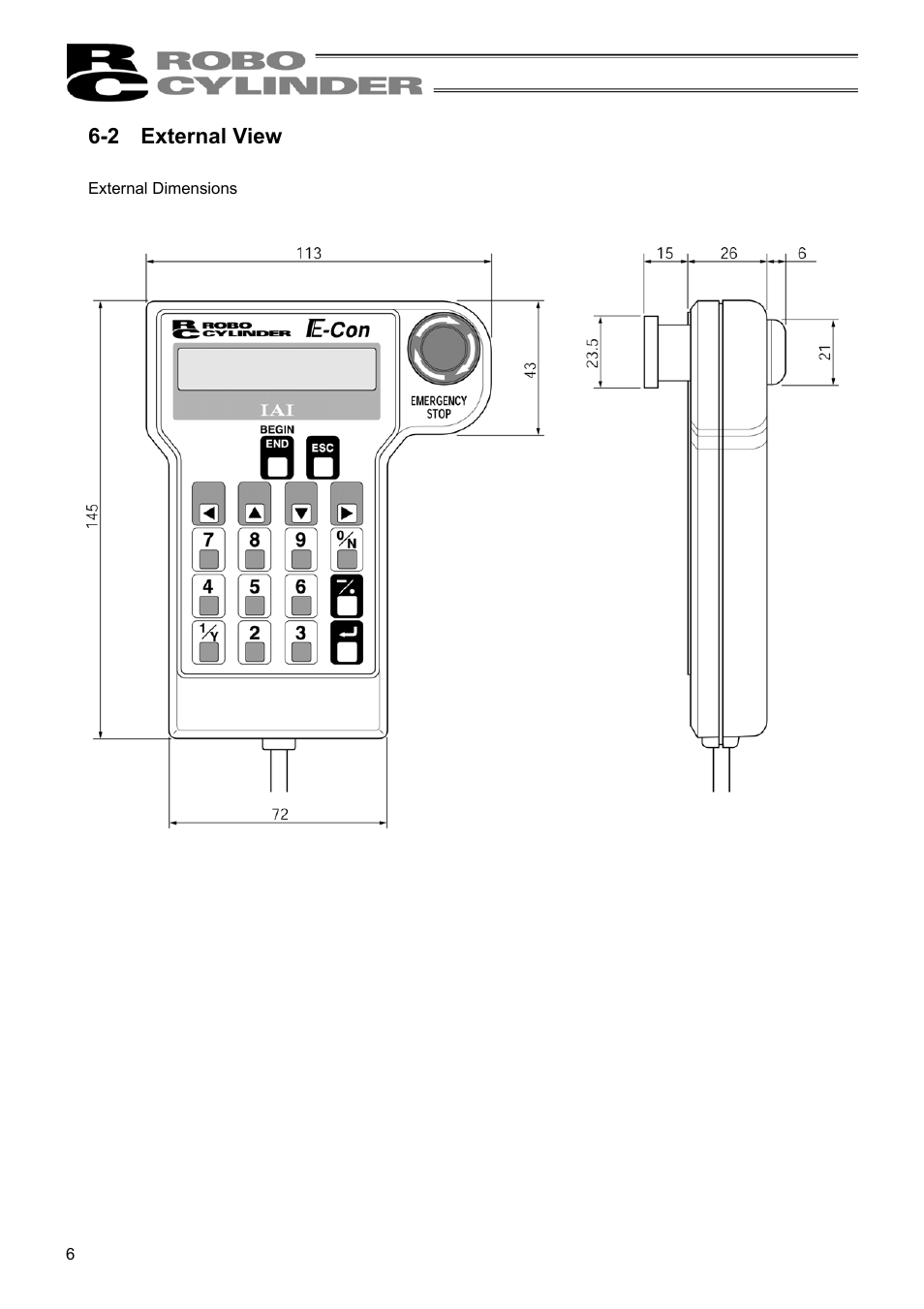 2 external view | IAI America RCM-E User Manual | Page 14 / 74